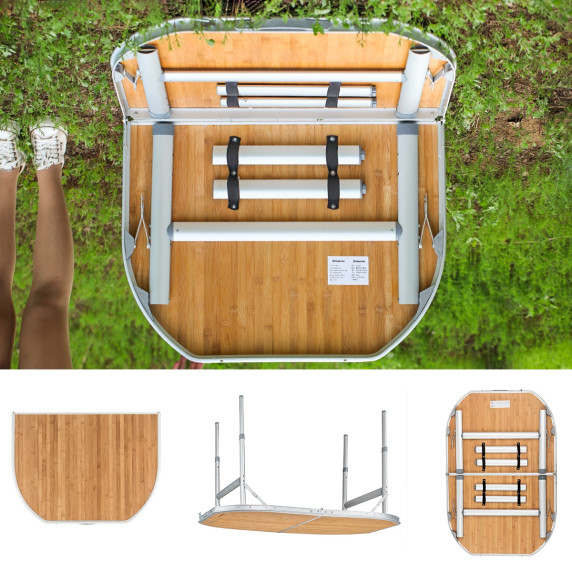 Masa de camping 120 x 80 cm - KING CAMP Bamboo 