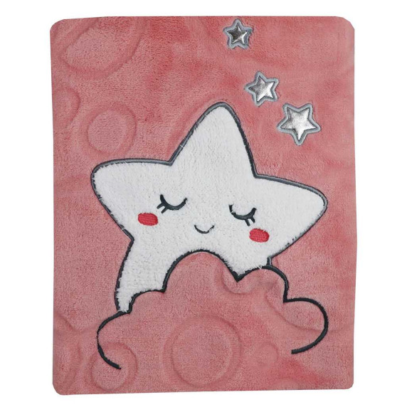 Pătură pentru copii - Koala Sleeping Star - roz