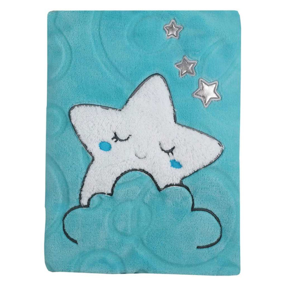 Pătură pentru copii - Koala Sleeping Star - turcoaz