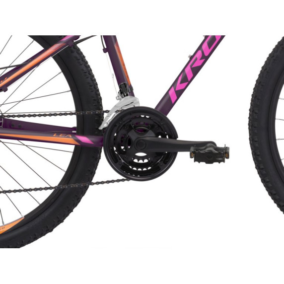 KROSS MTB WOMAN Női hegyi kerékpár LEA 3.0 19" M 2021 - matt lila / rózsaszín / narancssárga