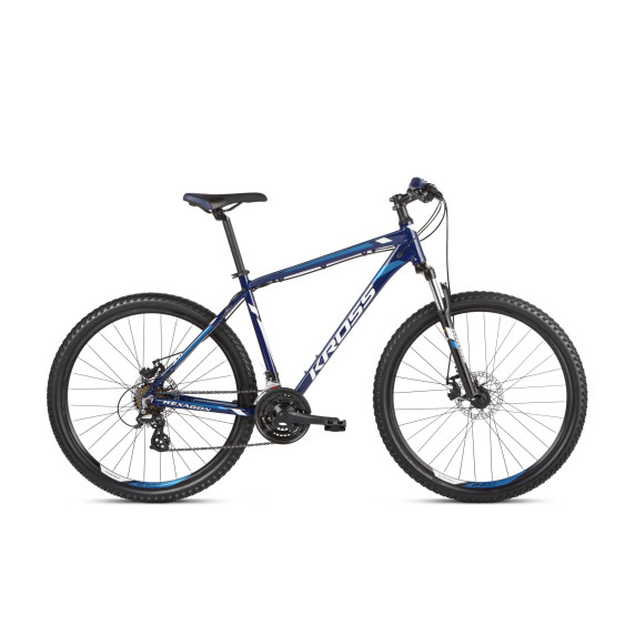 KROSS MTB Hegyi kerékpár HEXAGON 3.0 17" S 2021 - fényes kék / fehér