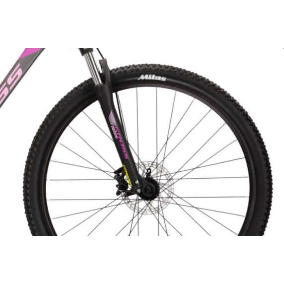 Bicicletă de munte femei - LEA 5.0 DXS 16 "2022 KROSS MTB WOMAN - grafit mat / roz / violet