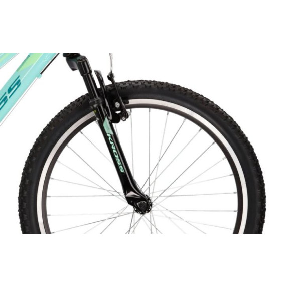 Bicicletă copii - KROSS JUNIOR Lea Jr 1.0 12" 2022 -  verde lucios