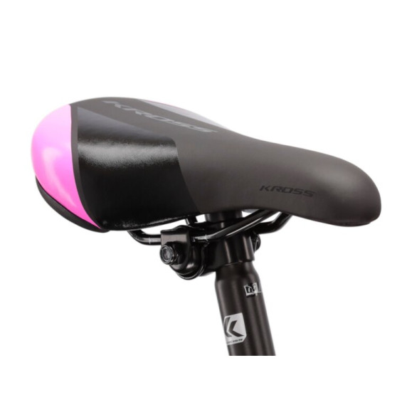 Detský bicykel Lea Jr 1.0 12" 2022 KROSS Junior - lesklý biely/ružový/fialový