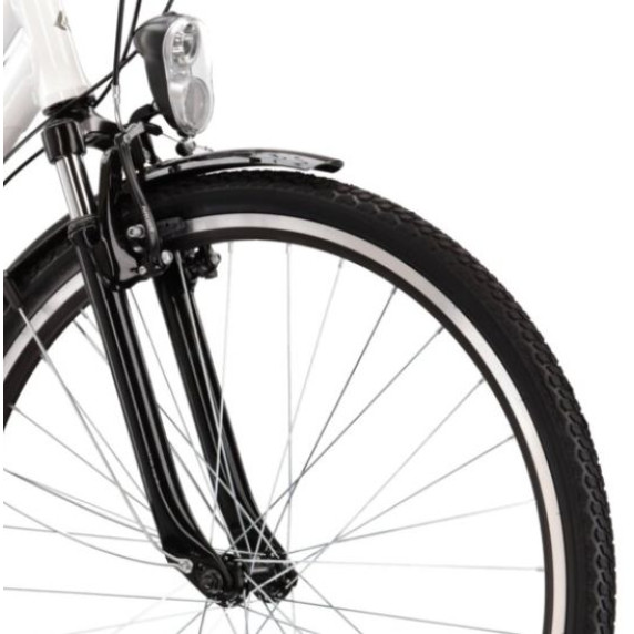 Dámsky bicykel Trans 1.0 17" DM 2022 KROSS Trekking - lesklý biely/sivý