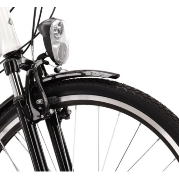 Dámsky bicykel Trans 1.0 17" DM 2022 KROSS Trekking - lesklý biely/sivý