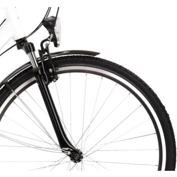 Dámsky bicykel Trans 1.0 17" DM 2022 KROSS Trekking - lesklý biely/sivý