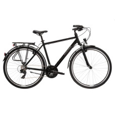 Pánsky bicykel Trans 1.0 L 21" 2022 KROSS Trekking - lesklý čierny/sivý - 