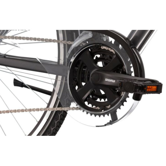 Pánsky bicykel Trans 2.0 21" L 2022 KROSS Trekking - lesklý grafitový/čierny