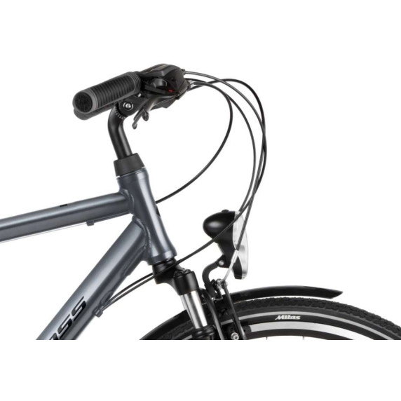 KROSS Trekking Pánsky bicykel Trans 3.0 SR 21" L 2020 - grativovosivý/čierny