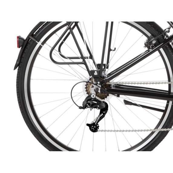 KROSS Trekking Dámsky bicykel Trans 1.0 19" DL 2021 - lesklý čierny/sivý
