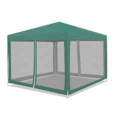 Kerti pavilon szúnyoghálóval 3 x 3 m AGA DS7013-GREEN - zöld - 