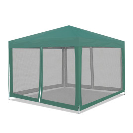 Záhradný altánok s moskytiérou 3 x 3 m AGA DS7013-GREEN - zelený - 