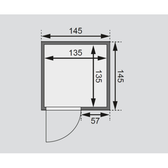 Finn szauna beltéri Karibu HOLZTECHNIK SANDRA 6160