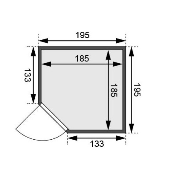 Fínska sauna KARIBU TILDA (6174)