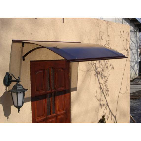 Copertină ușă 120/85 LANITPLAST LARUS - maro