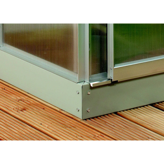 Üvegház átlátszó üveggel LanitGarden VITAVIA VENUS 2500 3 mm - Ezüst
