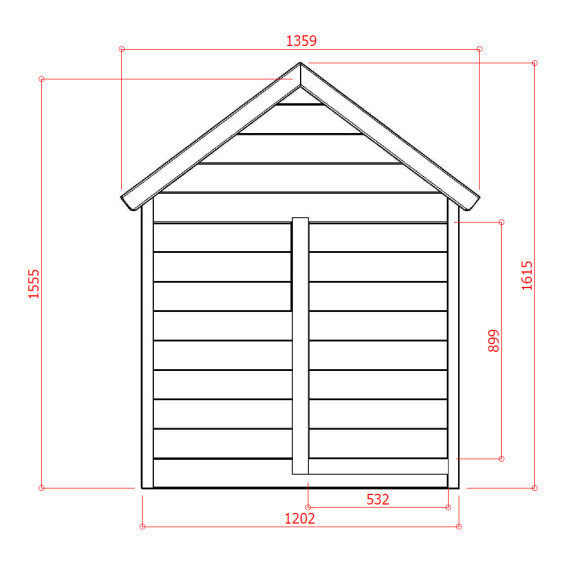 Detský domček SOLID Playhouse 8400