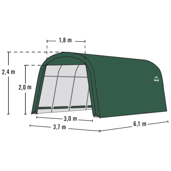 Tartalék ponyva 3,7x6,1 m méretű ponyvagarázshoz SHELTERLOGIC 90650EU