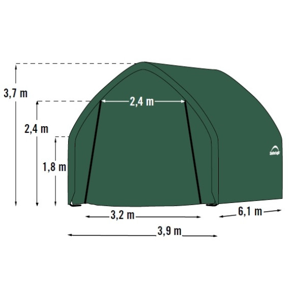 Plachtová garáž 3,9 x 6,1 m SHELTERLOGIC 62730EU