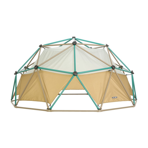 Detská preliezka s plachtou LIFETIME 90612 GEODOME - modro/hnedá