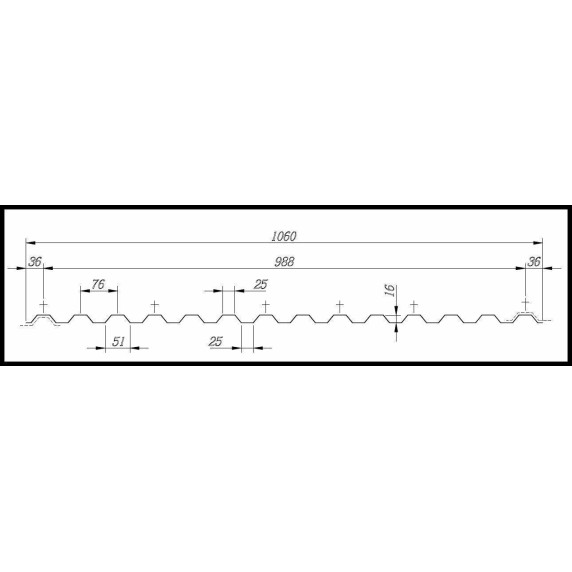 Placă policarbonat - MARLON CS 2UV 0,8 mm, 1,06 x 5 m - transparent