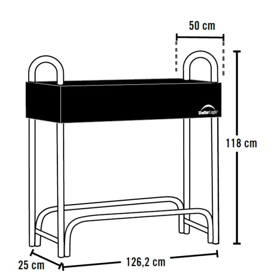 Dreváreň SHELTERLOGIC 1,2 m 90363EU
