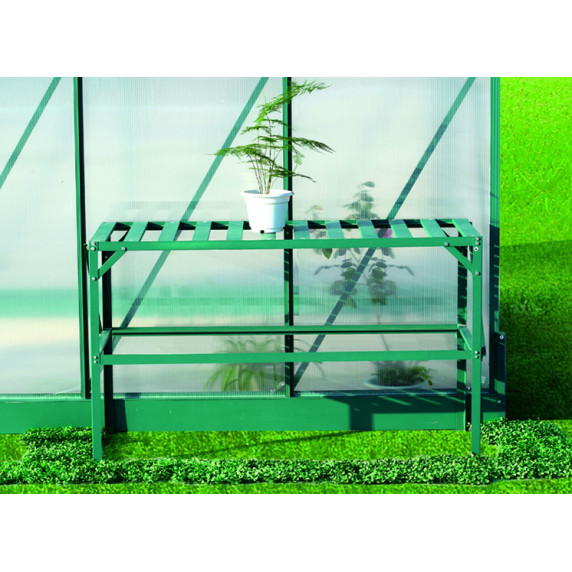 LANITPLAST AL regál jednopolicový 126x50 cm - Zelený