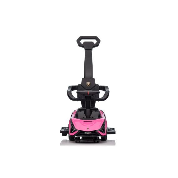 Mașină acționată cu picioarele -Lamborghini QLS-996T Pusher Ride-On Pink - roz