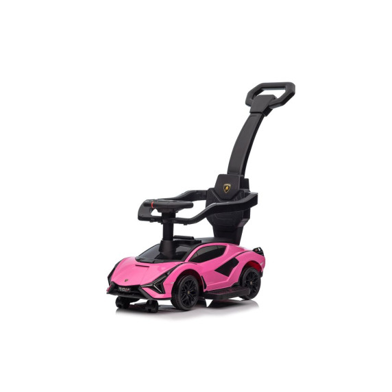 Mașină acționată cu picioarele -Lamborghini QLS-996T Pusher Ride-On Pink - roz