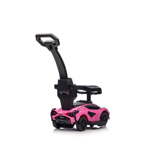 Mașină acționată cu picioarele -Lamborghini QLS-996T Pusher Ride-On Pink - roz