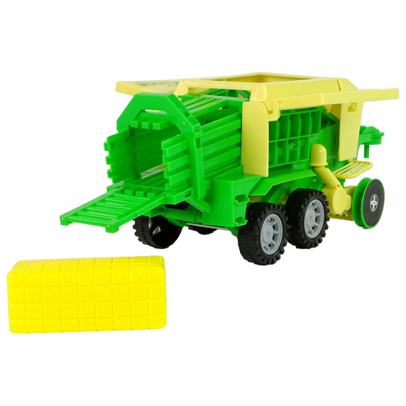 Játék traktor bálázó pótkocsival Inlea4Fun SUPER NEW STYLE