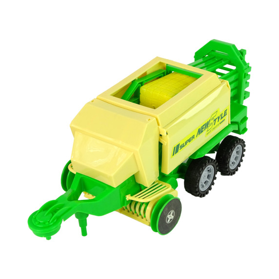 Játék traktor bálázó pótkocsival Inlea4Fun SUPER NEW STYLE