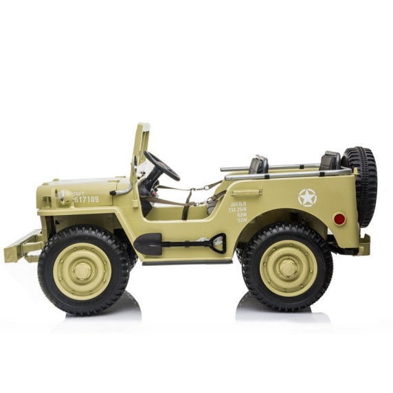 Elektromos kisautó JH101 - Khaki zöld
