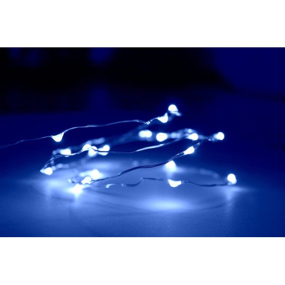 Ghirlandă de Crăciun cu LED-uri pe baterii, 50 LED-uri -  Linder Exclusiv LK114l – alb rece
