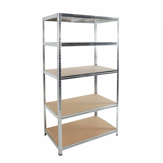 Kovový regál 180 x 90 x 40 cm 5 políc LINDER EXCLUSIV SR001