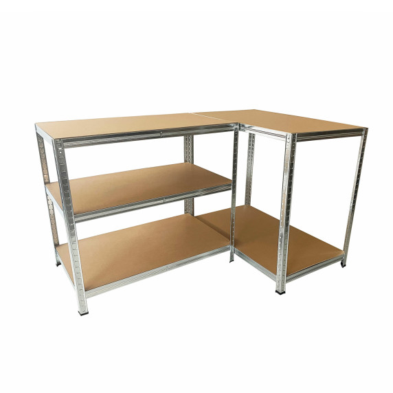 Kovový regál 180 x 90 x 40 cm 5 políc LINDER EXCLUSIV SR001