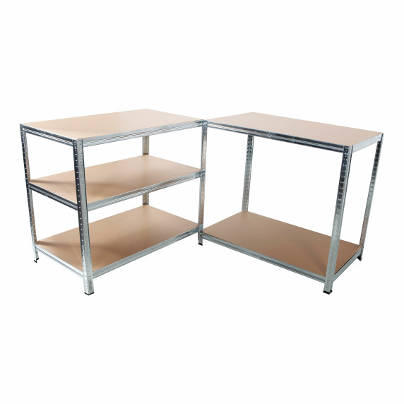 Kovový regál 180 x 90 x 40 cm 5 políc LINDER EXCLUSIV SR001