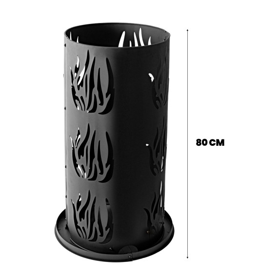 Prenosné ohnisko s grilovacím roštom 80 cm LINDER EXCLUSIV MC4105-1