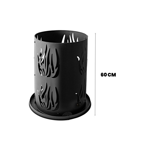 Prenosné ohnisko s grilovacím roštom 60 cm LINDER EXCLUSIV MC4106-1