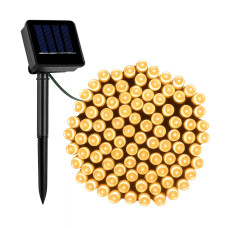 Solárna svetelná reťaz 100 LED Linder Exclusiv LK201W - teplá biela - 