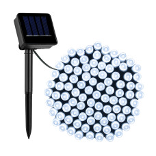 Solárna svetelná reťaz 150 LED Linder Exclusiv LK202I - studená biela - 
