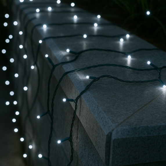 Solárna svetelná reťaz 150 LED Linder Exclusiv LK202I - studená biela
