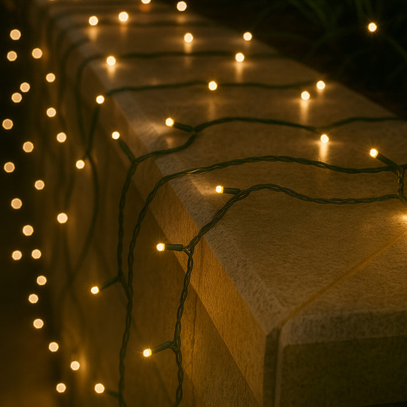 Vianočná reťaz 96 LED Linder Exclusiv LK002WG - teplá biela