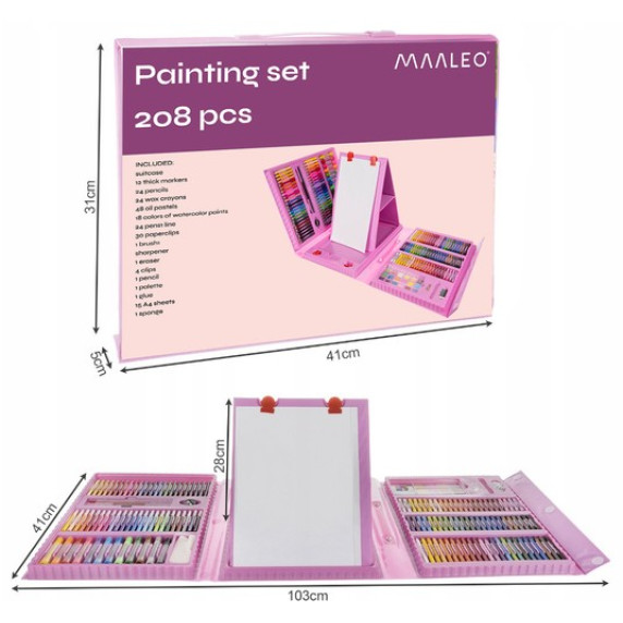 Set de pictură 208 piese - MAALEO - 17239