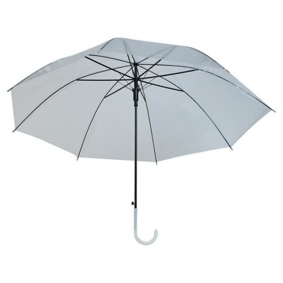 Umbrelă 93 cm MALATEC - Alb transparent