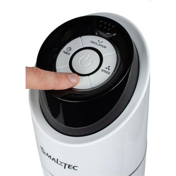 Stĺpový ventilátor s diaľkovým ovládačom 86 cm MalTec WK200Wt