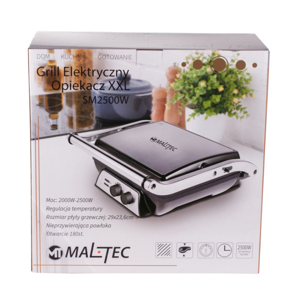 Kontaktný gril a sendvičovač  XXL MalTec Grill  SM2500W