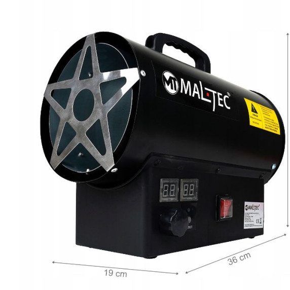 Gázos hőlégfúvó GAS-2500Mt Maltec + termosztát