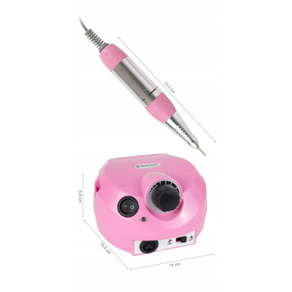 Polizor unghii - Maltec BEAUTY ND-2PI - roz